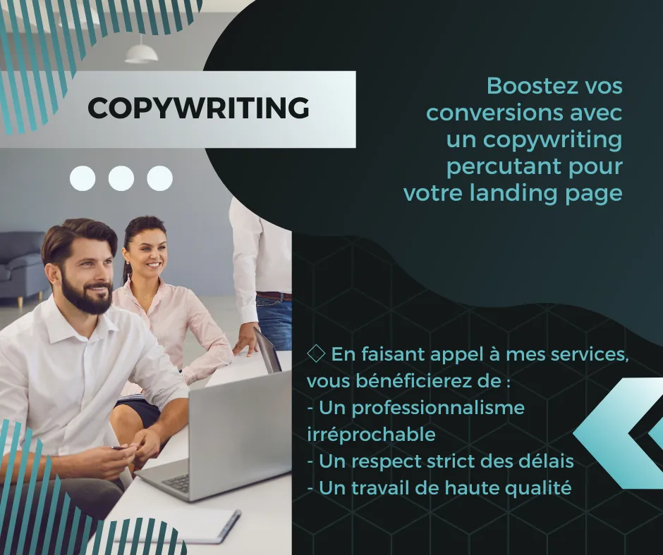 Propulsez vos ventes avec un copywriting captivant pour votre Landing page.  