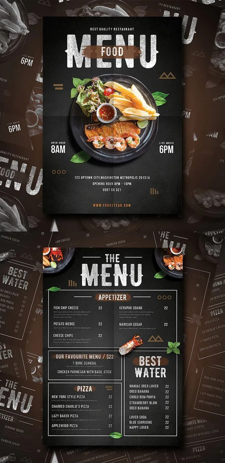 I Will Design an Eye-Catching Menu for Your Restaurant