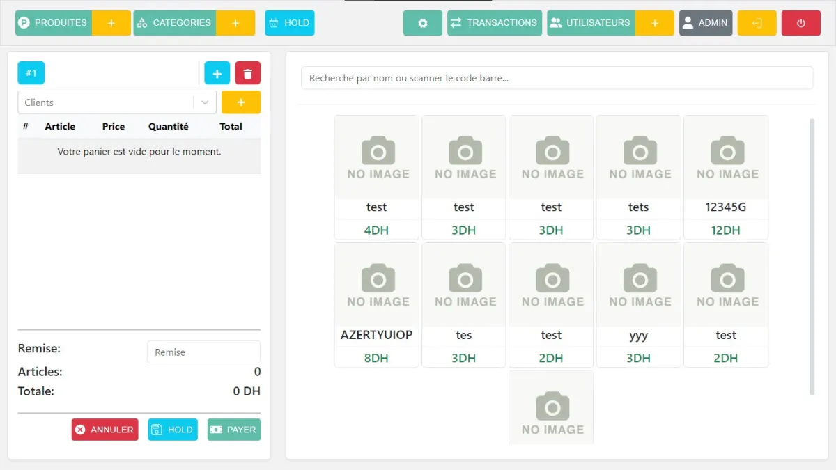 Création de Points de Vente avec Tableau de Bord Séparé