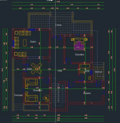 dessiner des plans 2D pour vous at rendre des photos 3D rélistique