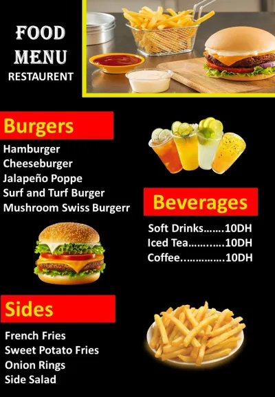 ساصمم لك ملصقا-I will design you a flyer, Menu, Poster