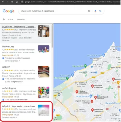 Je fournirai des services de référencement local sur google avec google my business